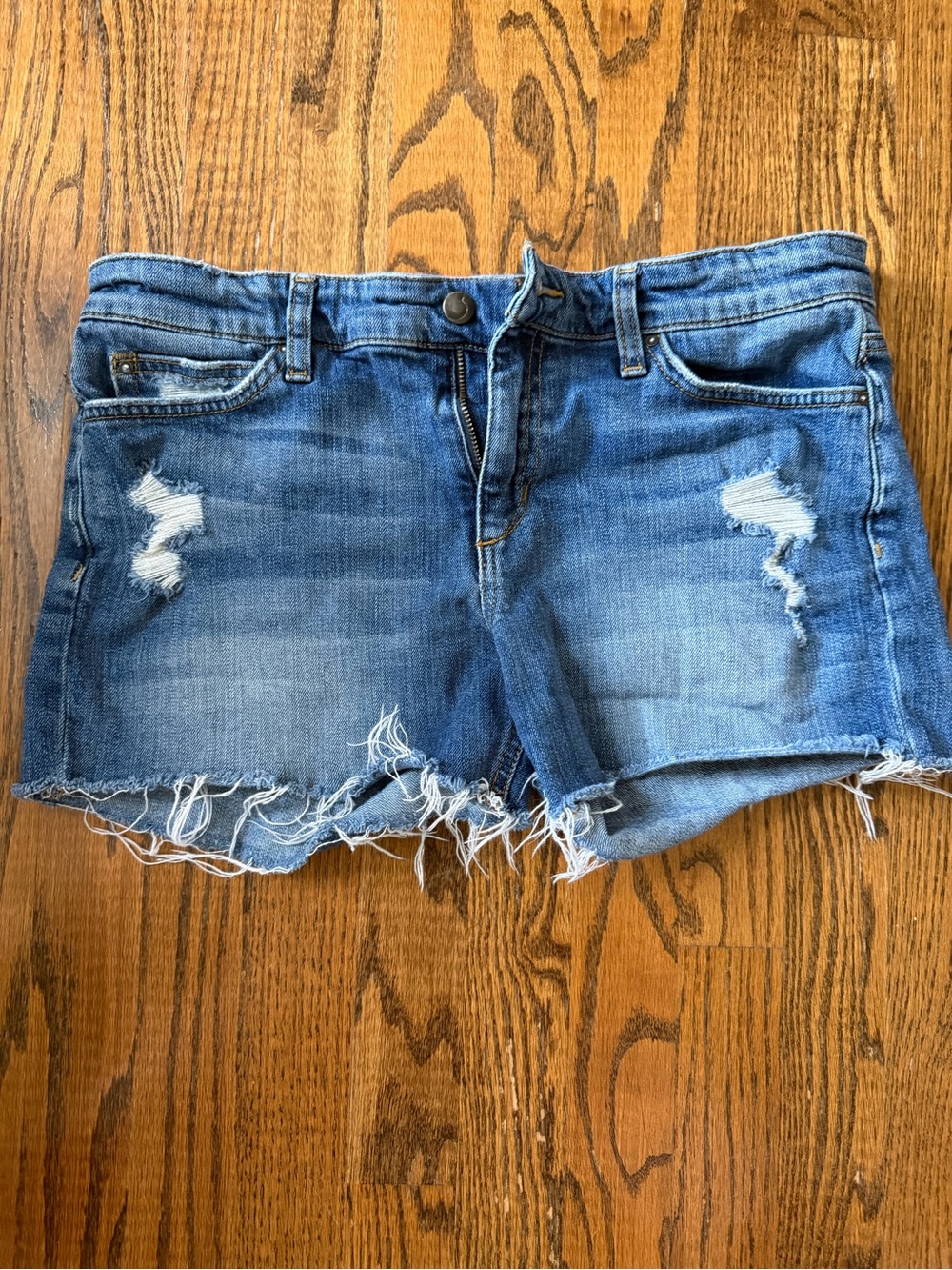 Joe's Jeans Distressed Blue Denim Cutoff Shorts